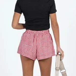 Princess Polly Shorts Princess Polly Red Gingham Beach House